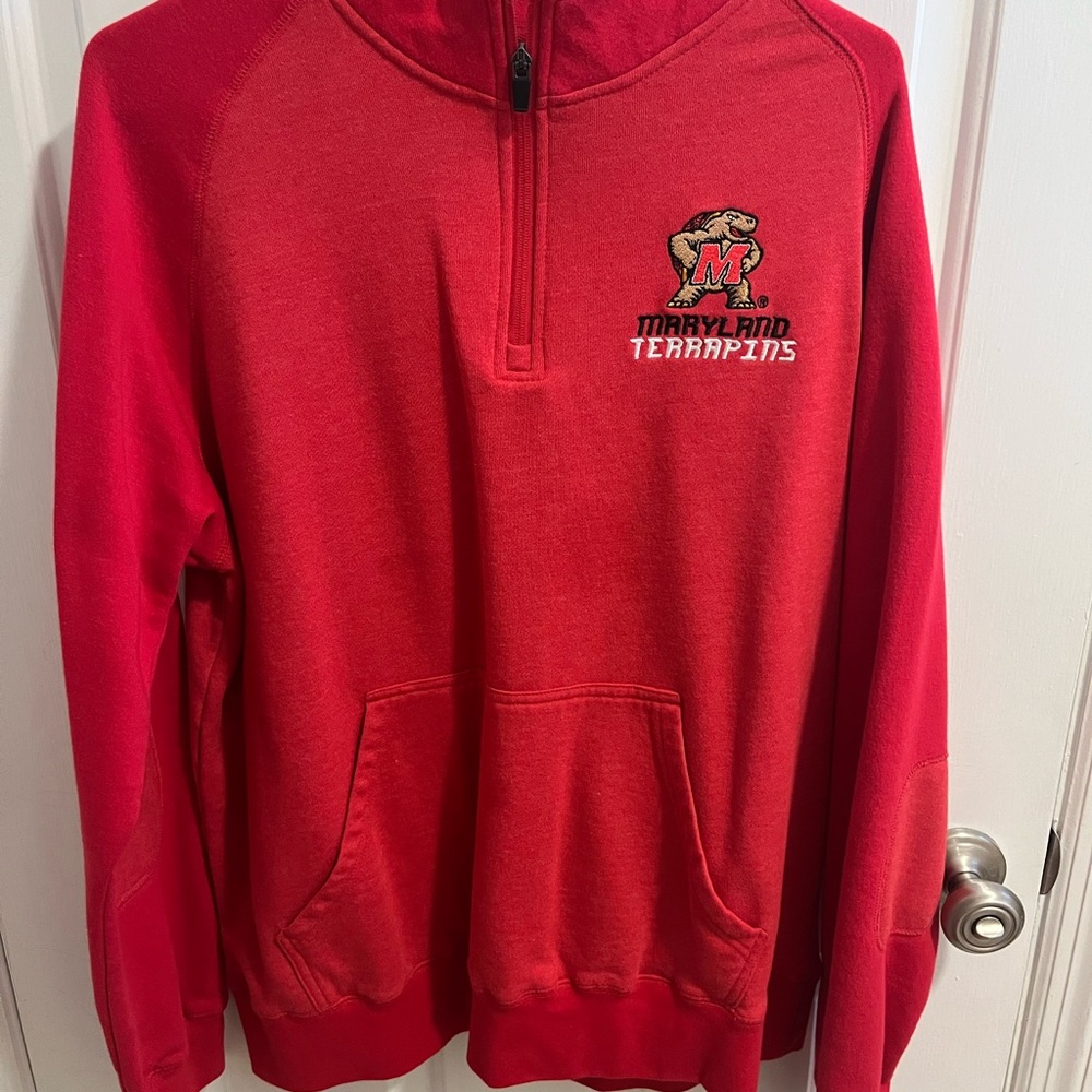 Pro Edge Red Zip Up Sweater